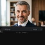 Портрет уверенного бизнесмена компании Пром Протект на нейтральном фоне в студийном освещении